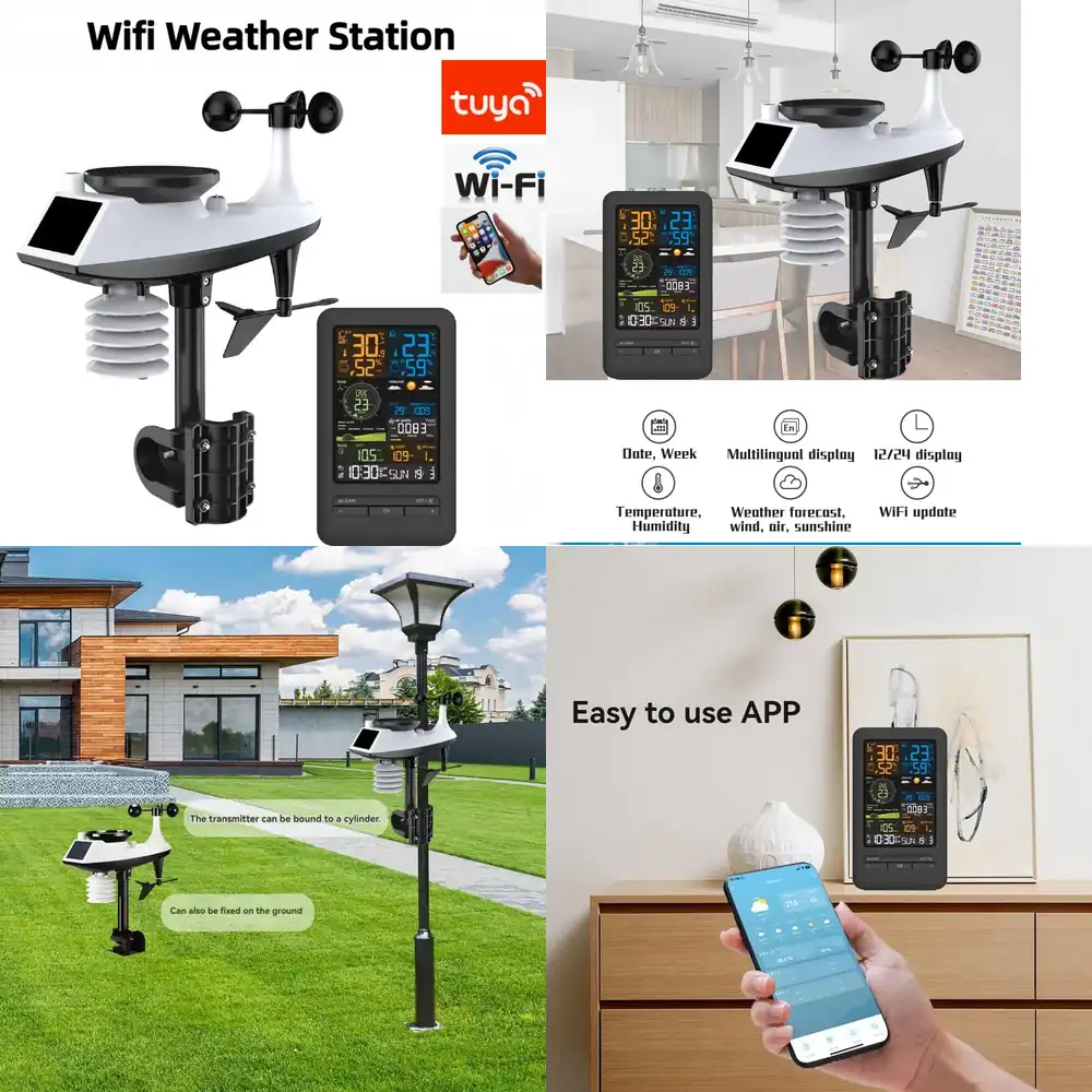 Rain Gauge Digital - Stacja pogodowa WiFi do inteligentnego domu,