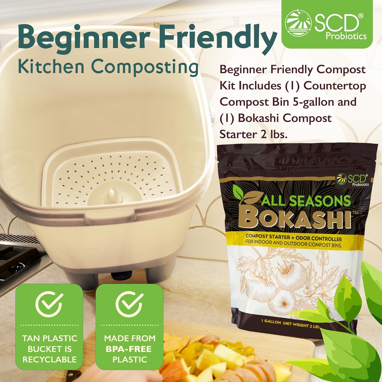 Komposter do kuchni na blat -  – Composting Kit Indoor recenzja i cena