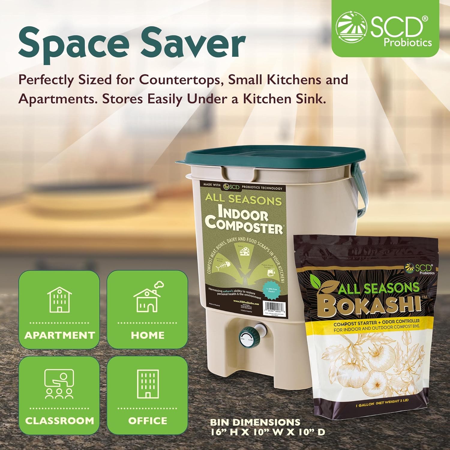 Komposter do kuchni na blat -  – Composting Kit Indoor recenzja i cena