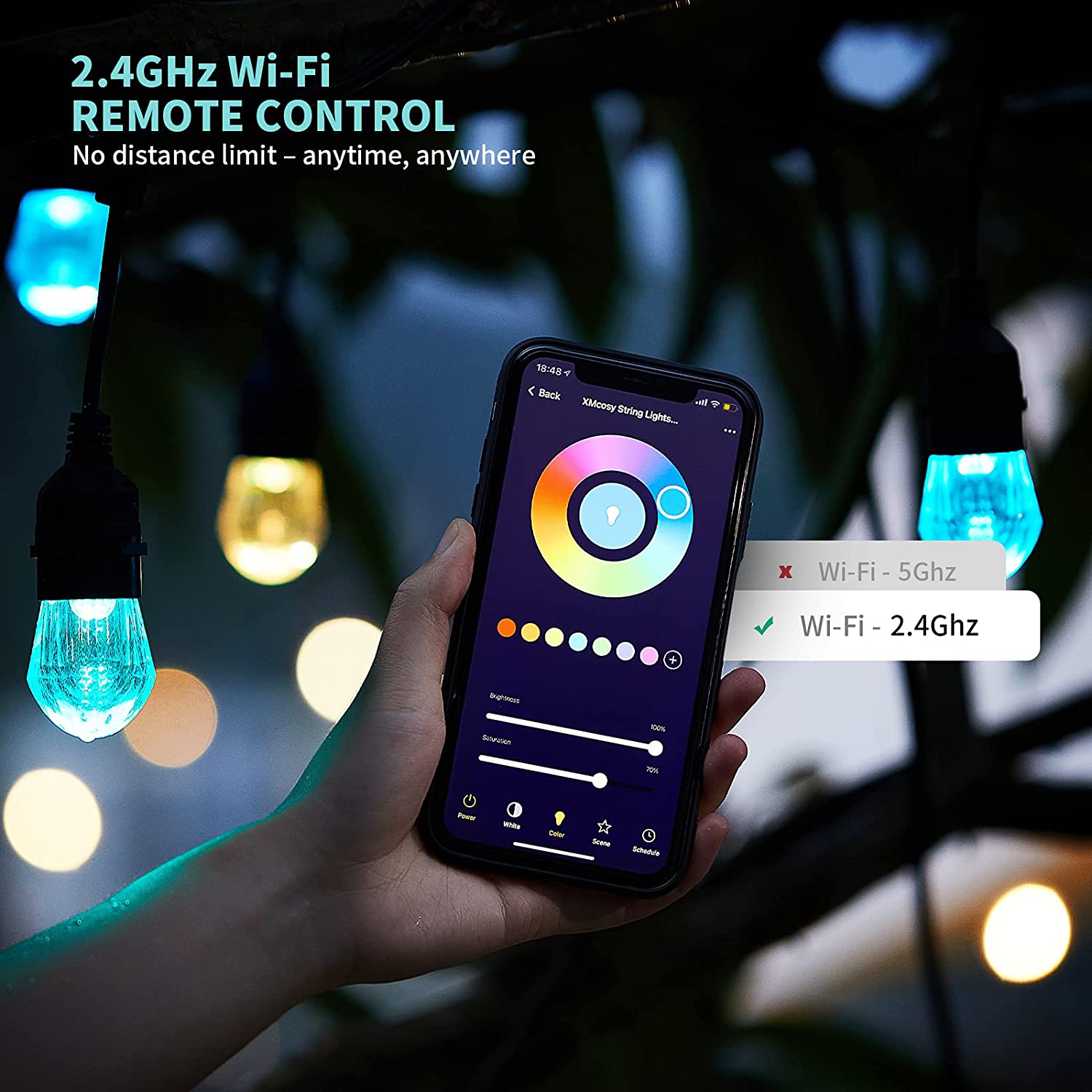 WiFi Tuya inteligentne światła – Smart Garden Festoon Lights recenzja i cena