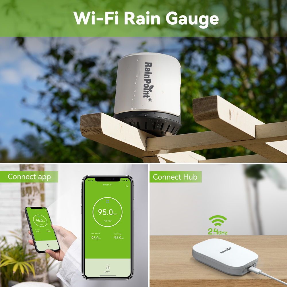 RAINPOINT Bezprzewodowy Cyfrow – Rain Gauge Digital recenzja i cena