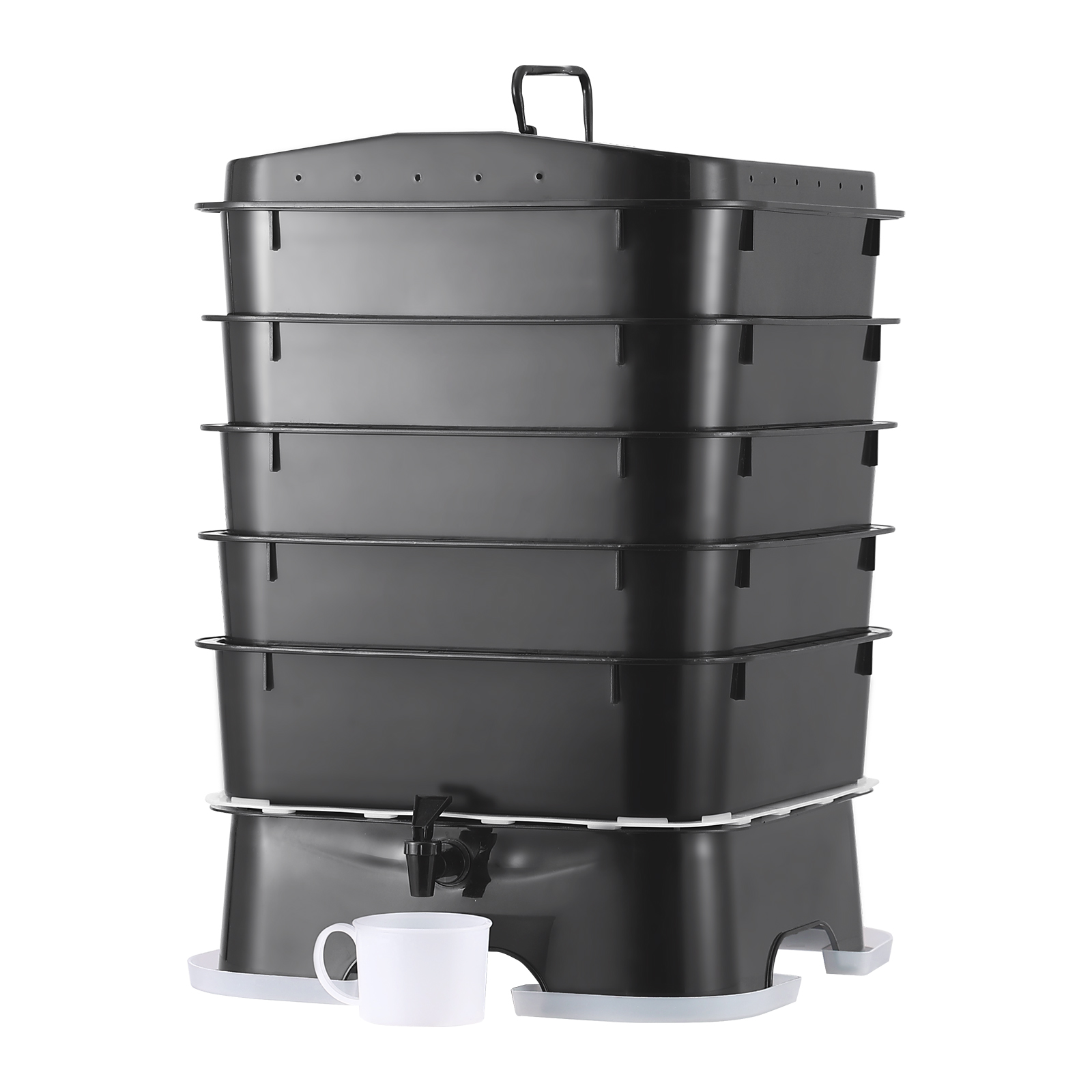 Kompostownik robakowy z 5 tack – Composting Kit Indoor recenzja i cena